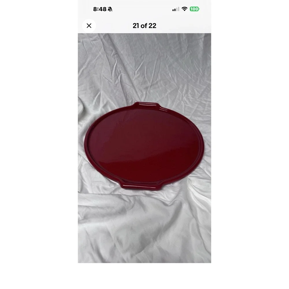 Emile Henry Flame Red Ceramic Tart Tarte Tatin Cook/Serve Plate Only
